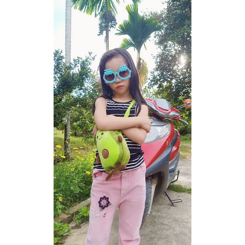 Túi bơ bông nhung