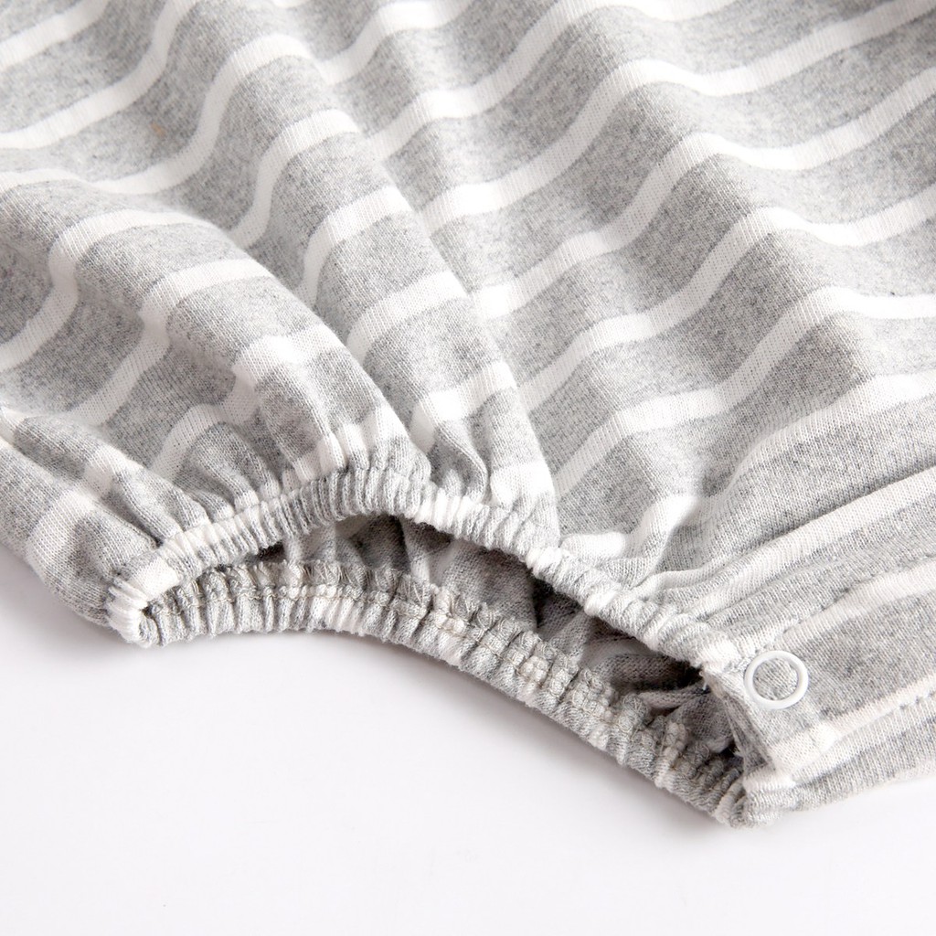 Áo Liền Quần Sanlutoz Họa Tiết Kẻ Sọc Tay Dài Cho Em Bé