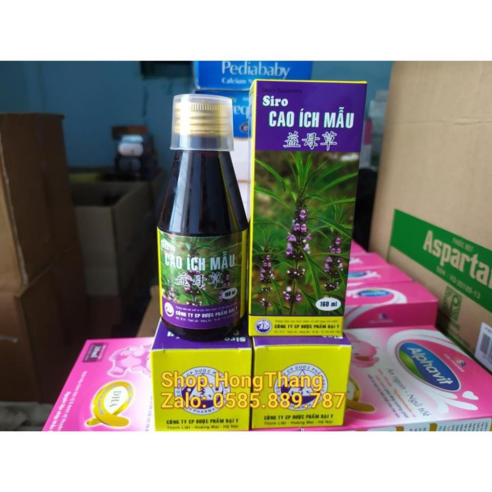 Siro Cao Ích Mẫu kinh nguyệt không đều, đau bụng kinh, rối loạn kinh nguyệt trong thời kỳ mới có kinh và tiền mãn kinh