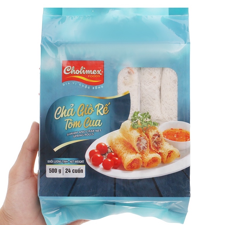 Chả giò rế tôm cua Cholimex gói 500g
