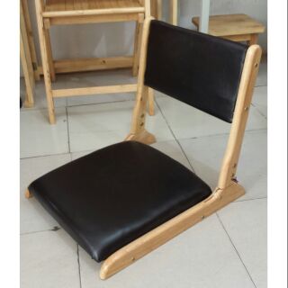 Ghế gỗ ngồi bệt nêm gấp gọn