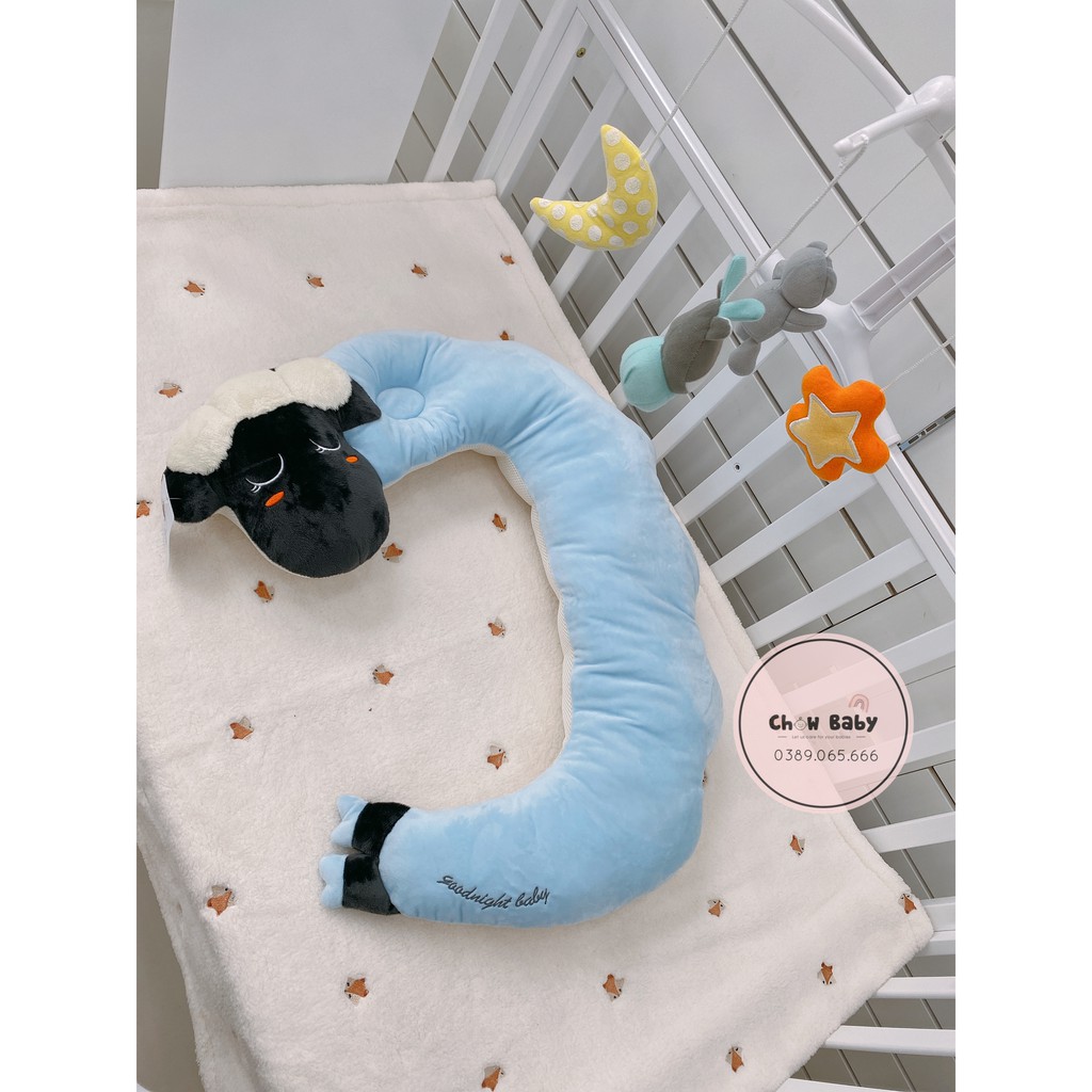 Gối cừu đa năng All in one Goodnight Baby Hàn Quốc - gối chữ C ngược