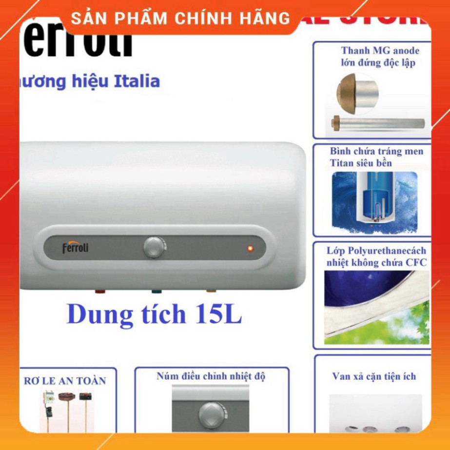 Bình nước nóng Ferroli QQ M 15L