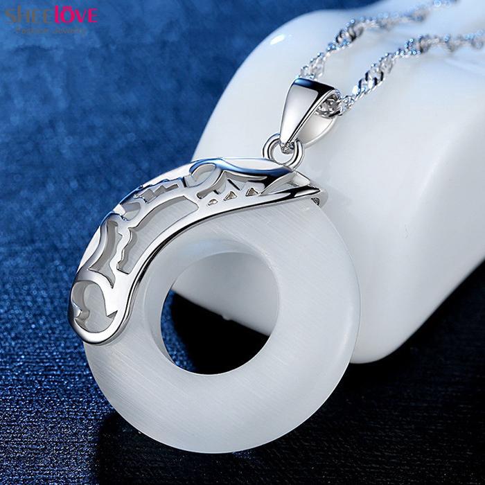 FREESHIP Dây chuyền nữ Bạc Ý 925 mặt trăng cao cấp thời trang Hàn Quốc SN-G282