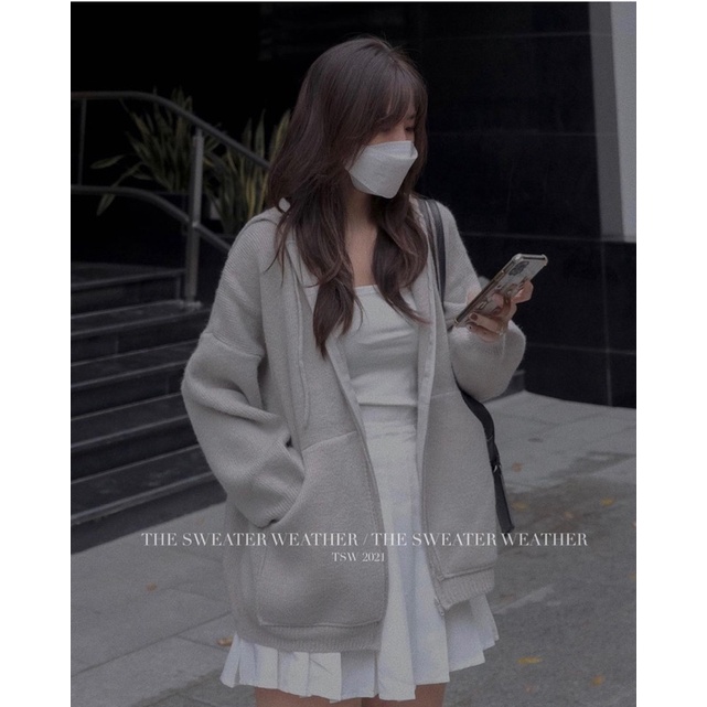 Áo khoác len dáng Hoddie | BigBuy360 - bigbuy360.vn