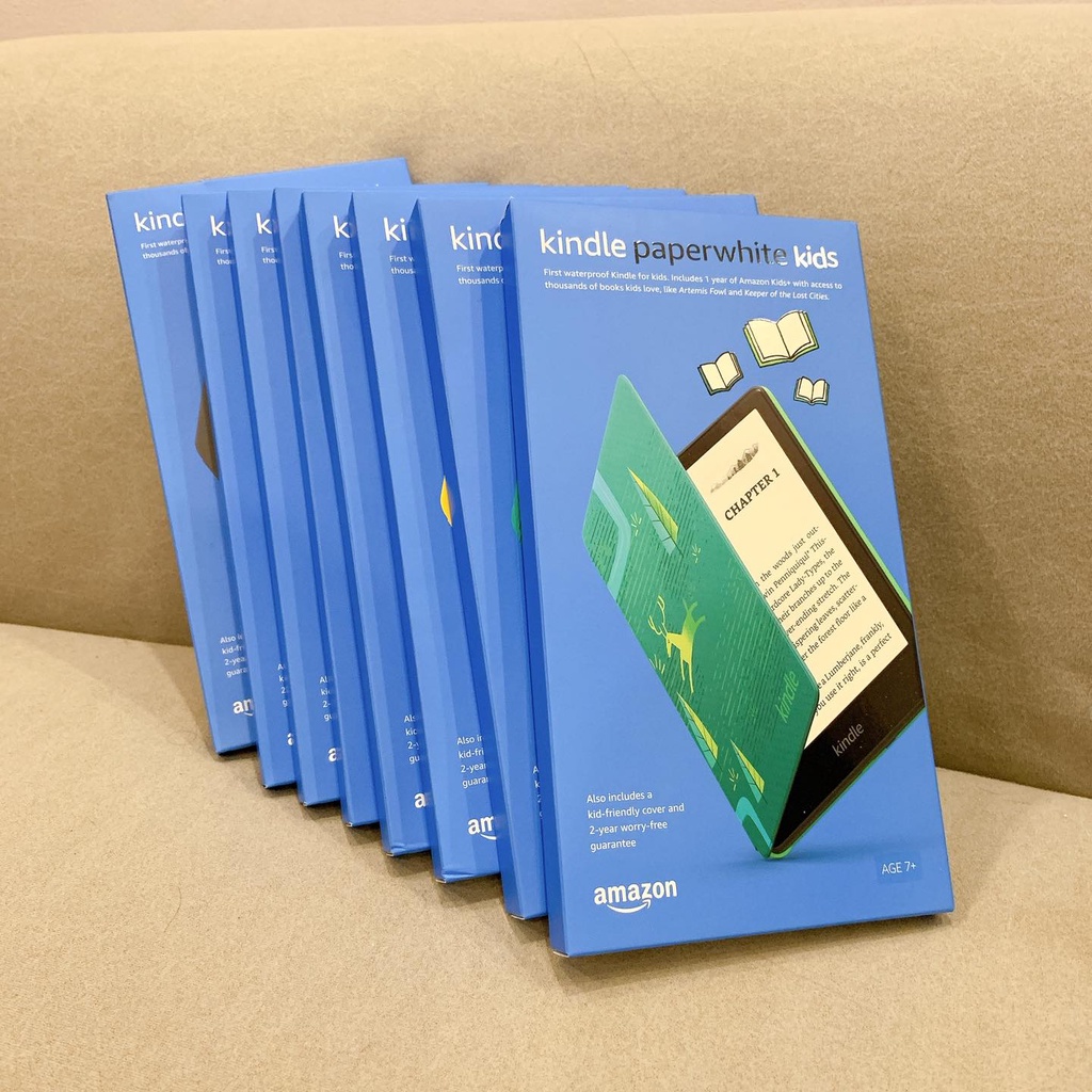 Máy đọc sách Kindle Paperwhite 5 11th 2021 New 100% đèn vàng màn hình 6.8 Inch chống nước