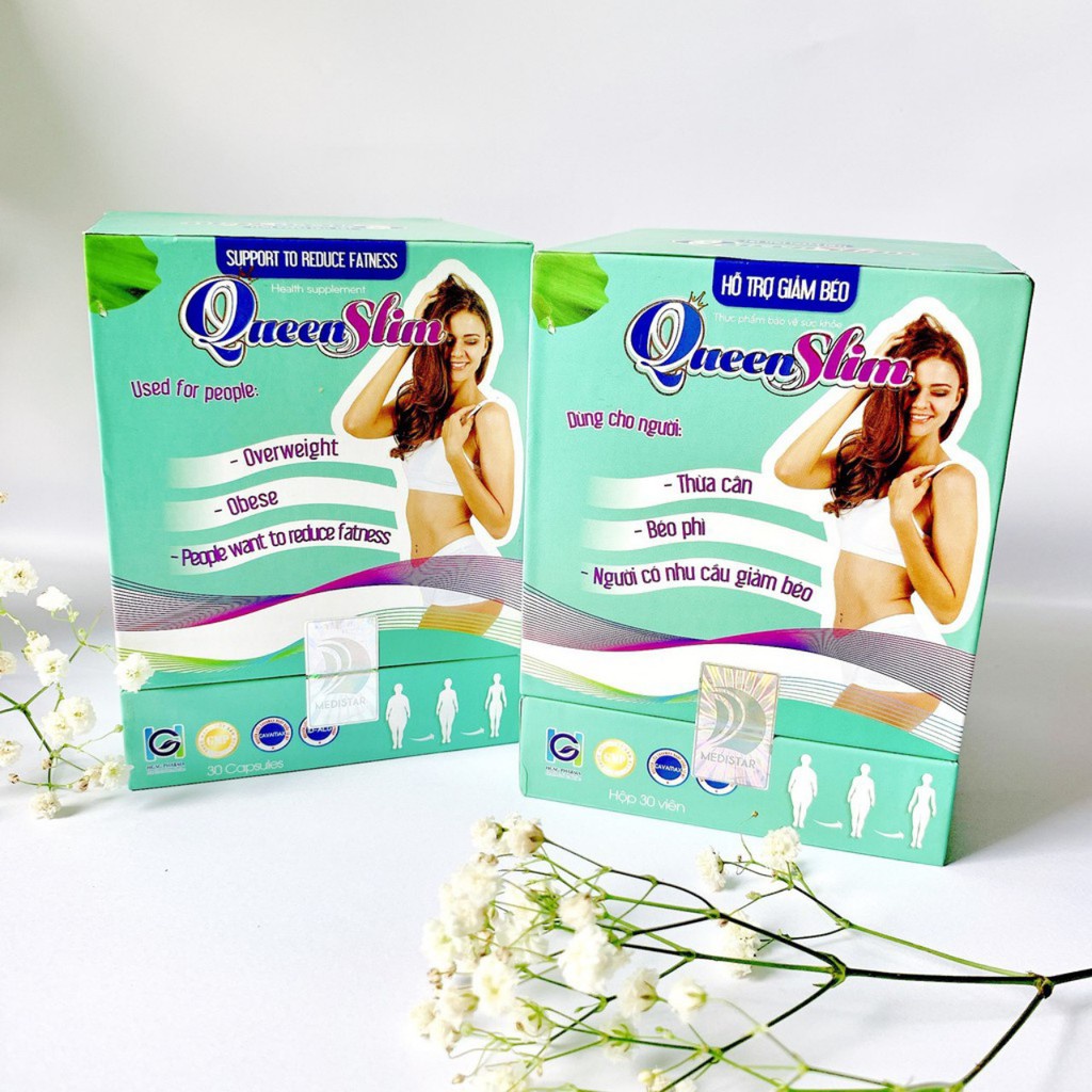 Viên uống giảm cân Queen Slim (hộp 30 viên), giảm cân an toàn hiệu quả, giảm cân nhanh từ 2 - 4kg/hộp