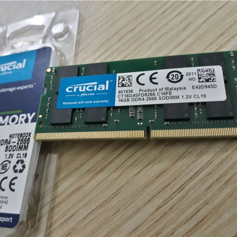 RAM Laptop DDR4 4Gb 8Gb 16Gb bus 2133 2400 2666 3200MHz Samsung SKhynix Crucial Micron Kingston