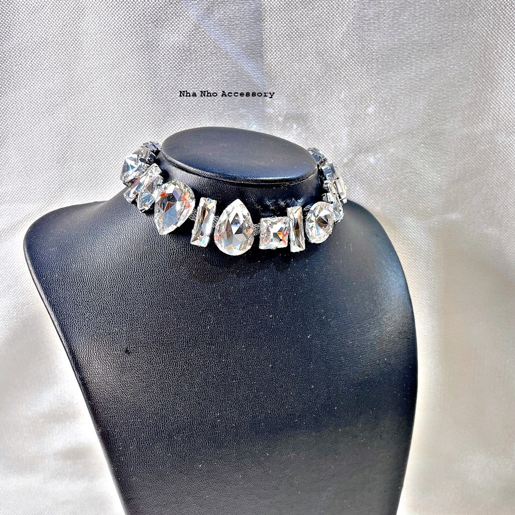 Vòng Cổ Choker Đá Bản To Ngẫu Nhiên NHÀ NHỎ 757