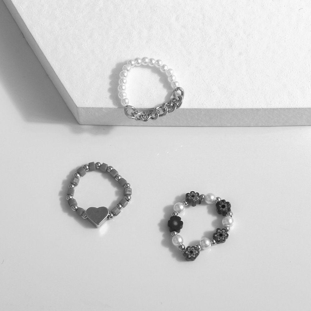 Nhẫn Acrylic Hình Hoa Phong Cách Bohemia Ngọt Ngào Cho Nữ