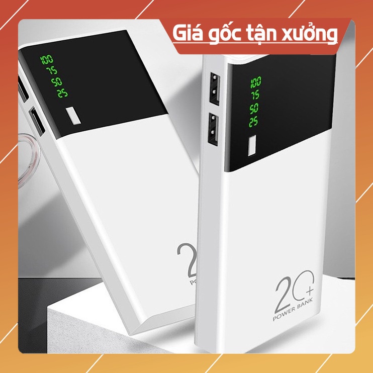 Sạc Dự Phòng 30000Mah Thế Hệ Mới Có Đèn Led Kiểu Dáng Nhỏ Gọn Tiện Ích |TrungCuong