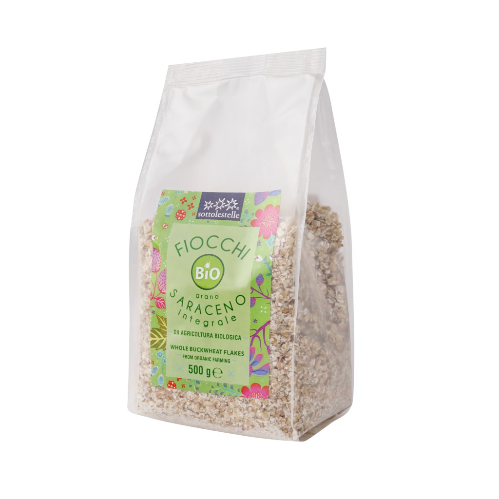 Kiều Mạch Nguyên Cám Hữu Cơ Cán Dẹp Sottolestelle Organic Whole Buckwheat Flakes