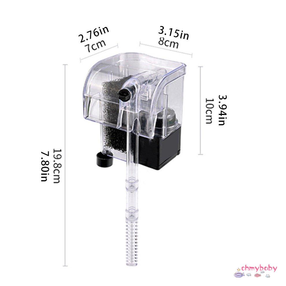 Bộ lọc bể cá Bộ lọc thác nước Máy bơm sục khí Bể cá treo tường Mute [8/3]