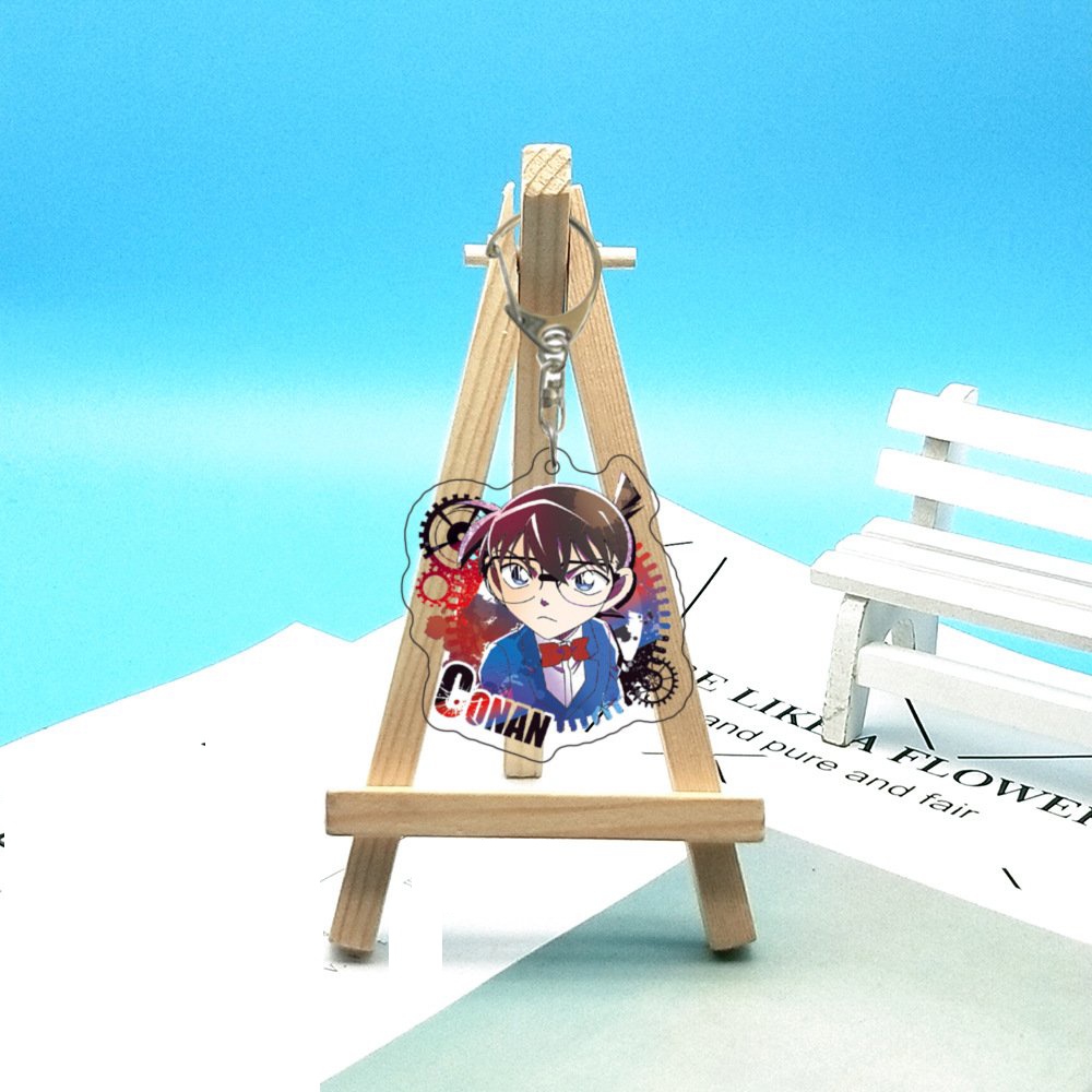 (Mica trong acrylic) Móc khóa THÁM TỬ LỪNG DANH CONAN ver BÁNH RĂNG CƯA Detective Conan anime chibi dễ thương xinh xắn