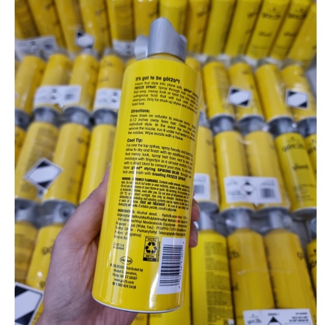 Xịt giữ nếp tóc Got2b Glued Freeze Schwarzkopf - 340gram
