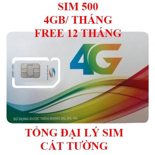 SIM 4G VIETTEL D500 1 NĂM KHÔNG NẠP TIỀN