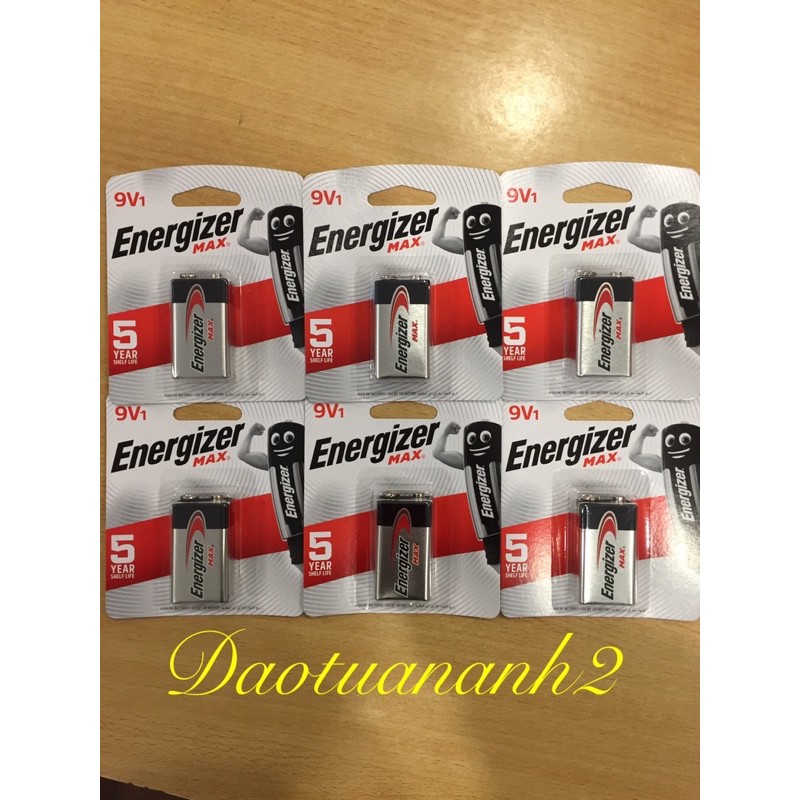 Pin 9V Energizer alkaline Max 522 BP1 - Vỉ 1 viên - Hàng chính hãng DKSH Việt Nam