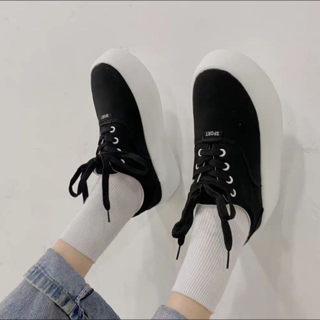 Giày Sport màu basic siêu độn