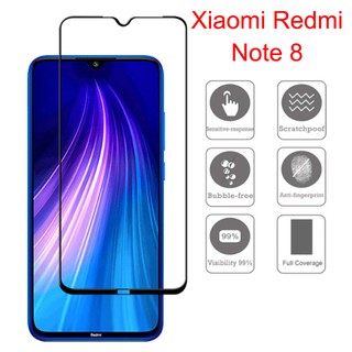 Miếng dán cường lực FULL màn hình Xiaomi Redmi Note 8 màu đen