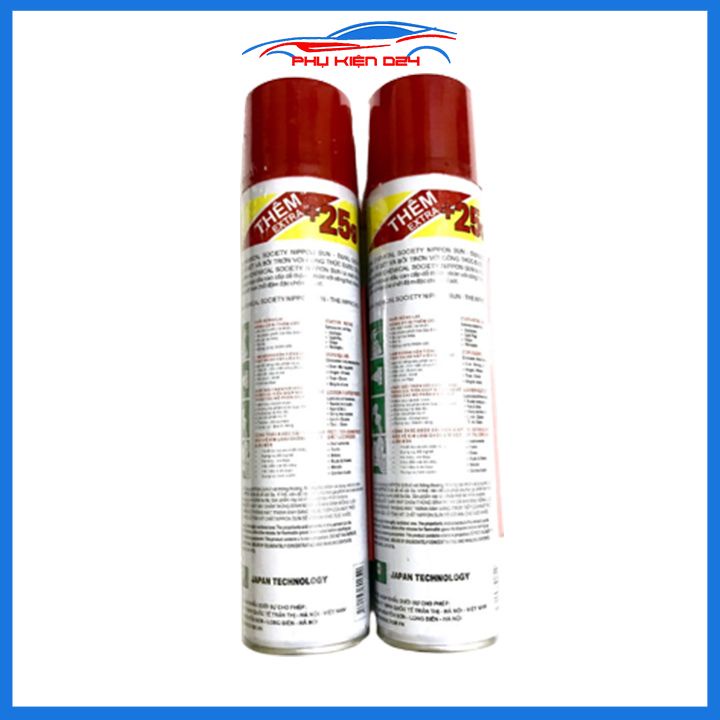 Chai xịt tẩy rỉ nippon loại to 490ml bôi trơn chống sét giảm tiếng ồn