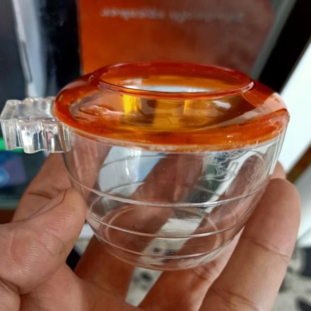 Cóng ăn cho chim nhựa mica cứng trong suốt