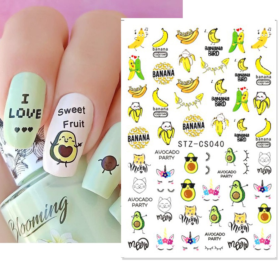 Miếng Dán Trang Trí Móng Tay Hình Bướm 3D