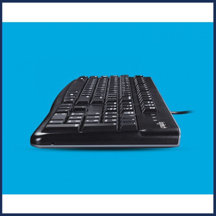 Bàn phím máy tính có dây Logitech K120 - CHỐNG NƯỚC - Bảo hành 36 tháng chính hãng