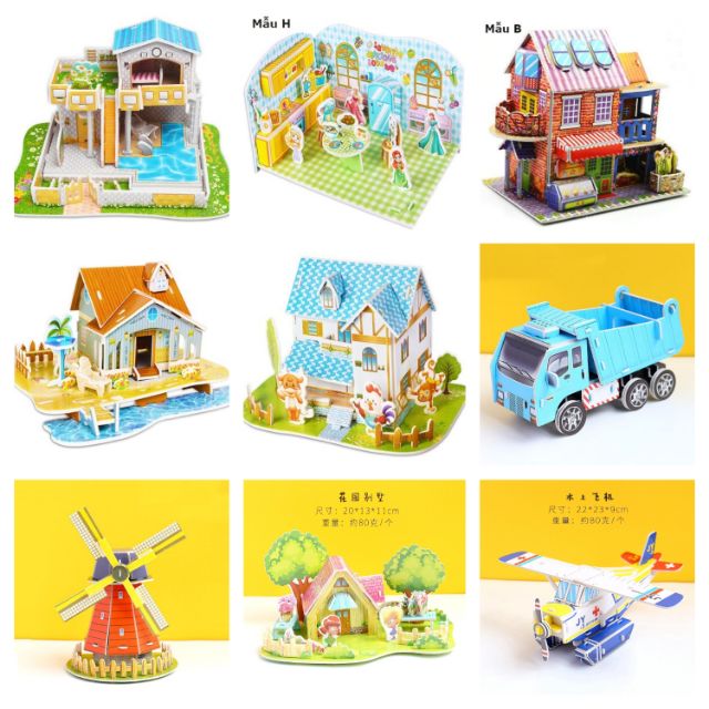 Bộ xếp hình 3D cho bé