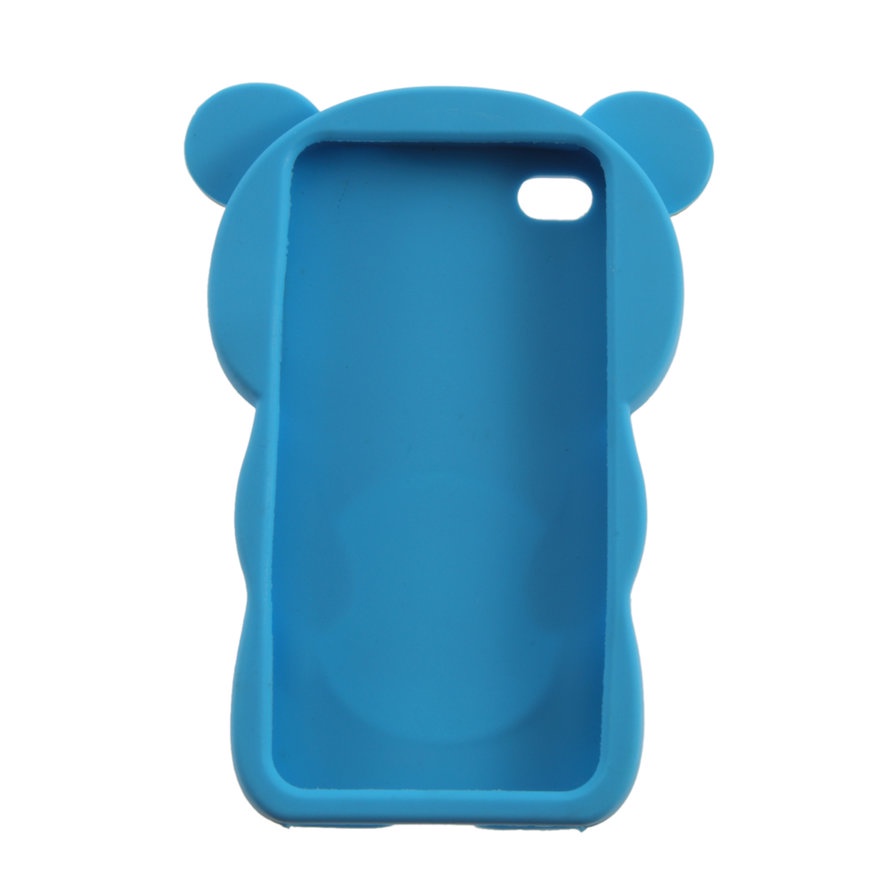 Ốp điện thoại Silicon Mềm Hình Gấu 3D Dễ Thương Cho iPhone 4