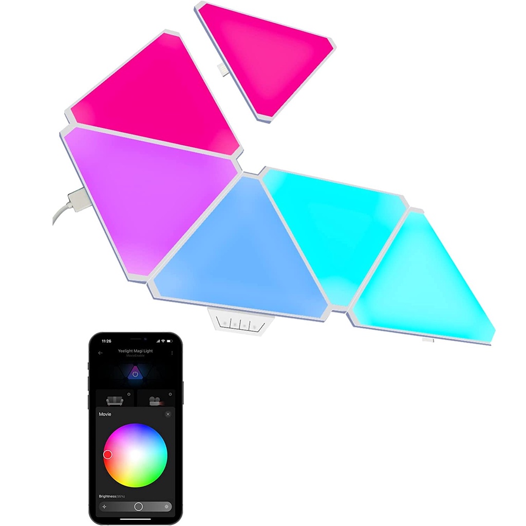Bảng đèn Yeelight Smart LED Light Panels, 6 ô tam giác