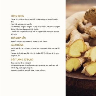 [Sam Natural] Ủ tóc Sinh Khương