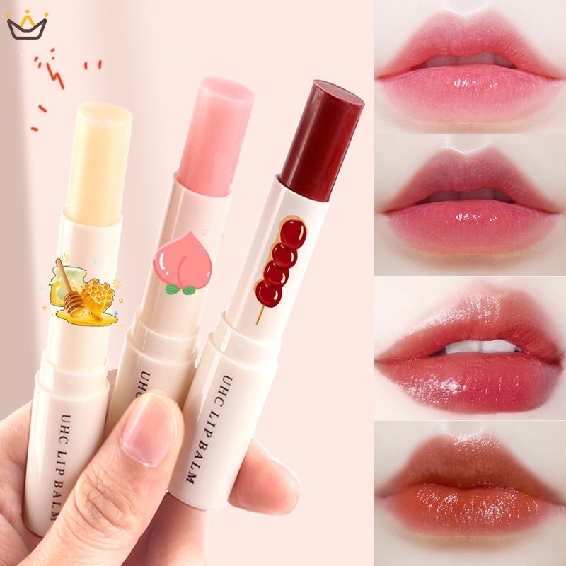 Son Dưỡng Môi Đào Dễ Thương Thay Đổi Màu Sắc Chống Nước Dưỡng Ẩm Chống Nứt Nẻ Lâu Trôi