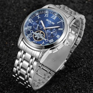 Đồng hồ nam sdus sd1853 kiểu automatic dây thép đúc số la mã