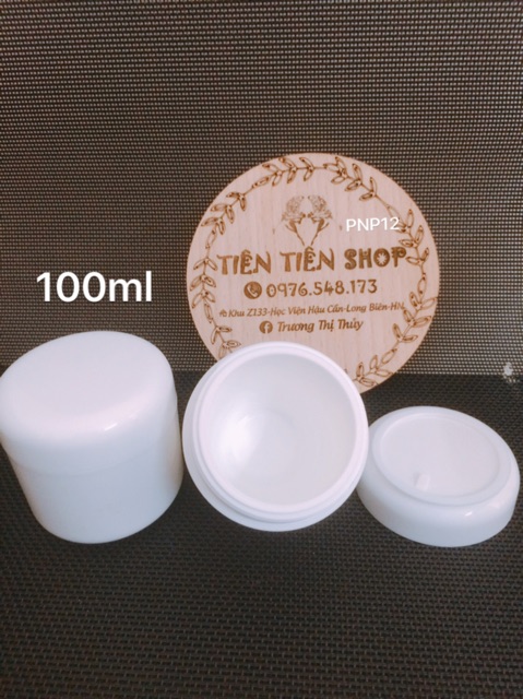 Hũ nhựa trắng PNP 100ml