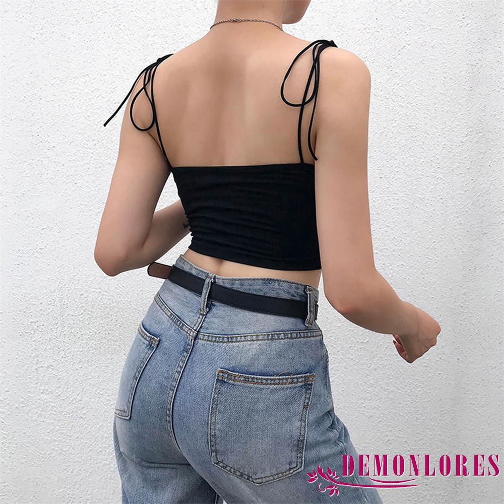 Áo dây nữ cộc tay hở eo quyến rũ