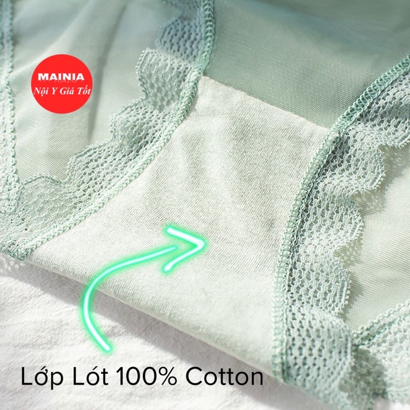 Quần Lót Ren Lưới Đính Nơ Xinh Xắn Dễ Thương Quần Chíp Nữ Sexy Quyến Rũ Hàng Cao Cấp Mềm Mại Mainia Shop