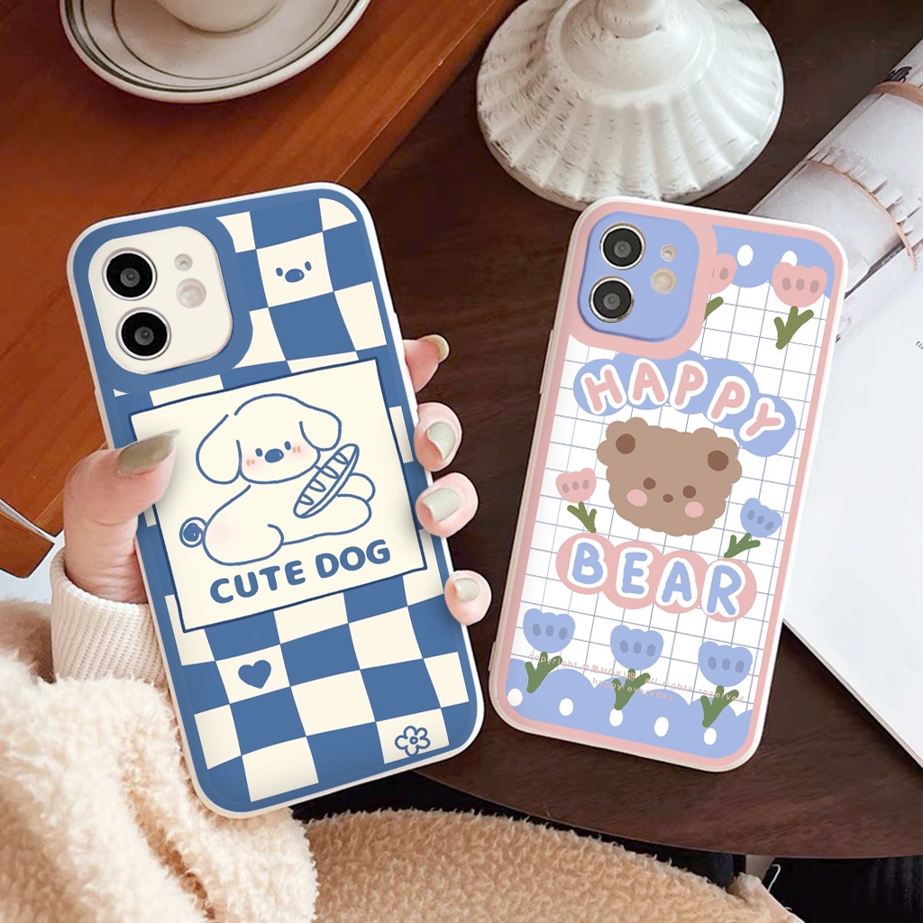 Ốp Điện Thoại iphone Caro    ốp vuông iPhone 12 8plus 11promax 7plus 6Plus 7Plus X Xs Max 13 Promax tr214