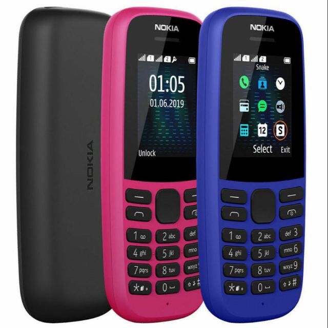 Điện thoại Nokia 105 (2019) 1 sim  và 2 sim
