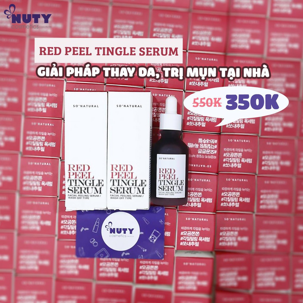 Tinh Chất Tái Tạo Da So’ Natural Red Peel Tingle Serum (35ml)