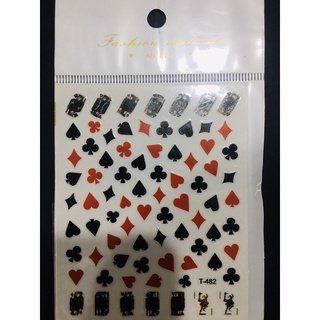Sticker BÀI TÂY - CƠ RÔ CHUỒN BÍCH ĐEN