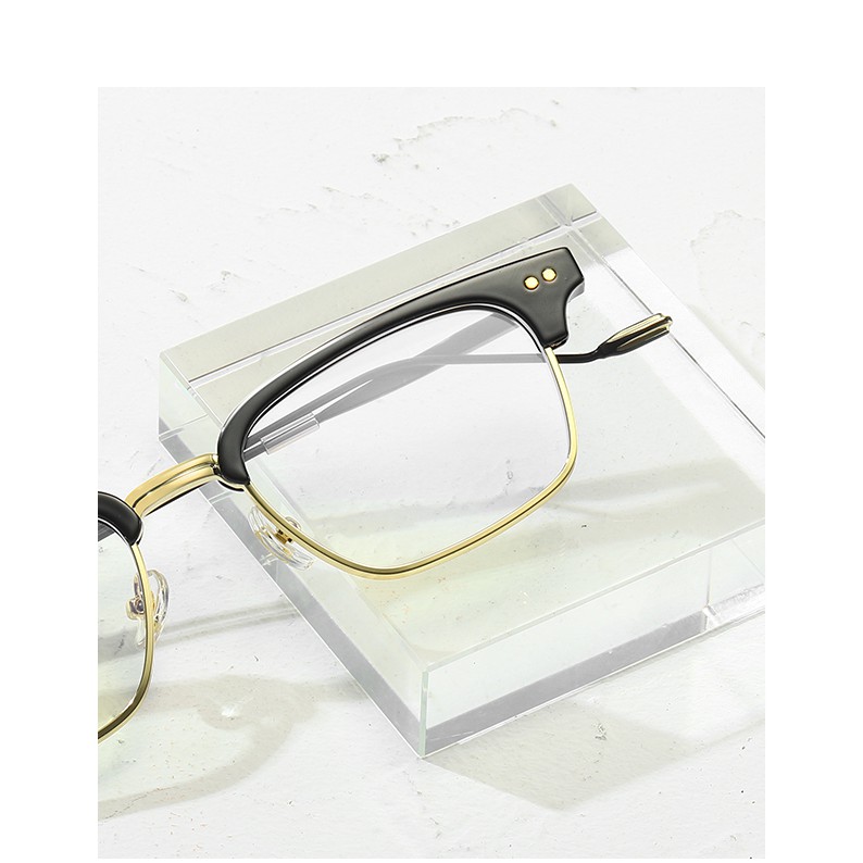 Gọng kính cận  GM Havana hợp kim Cao Cấp - mắt kính nam nữ chống ánh sáng xanh Hottrend Q2057 | BigBuy360 - bigbuy360.vn