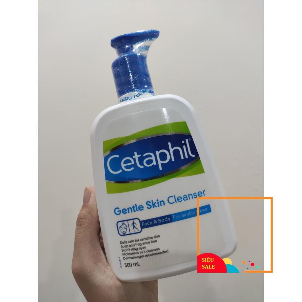 (HSD 2023) Sữa rửa mặt làm sạch dịu nhẹ Cetaphil Gentle Skin Cleanser 500ml