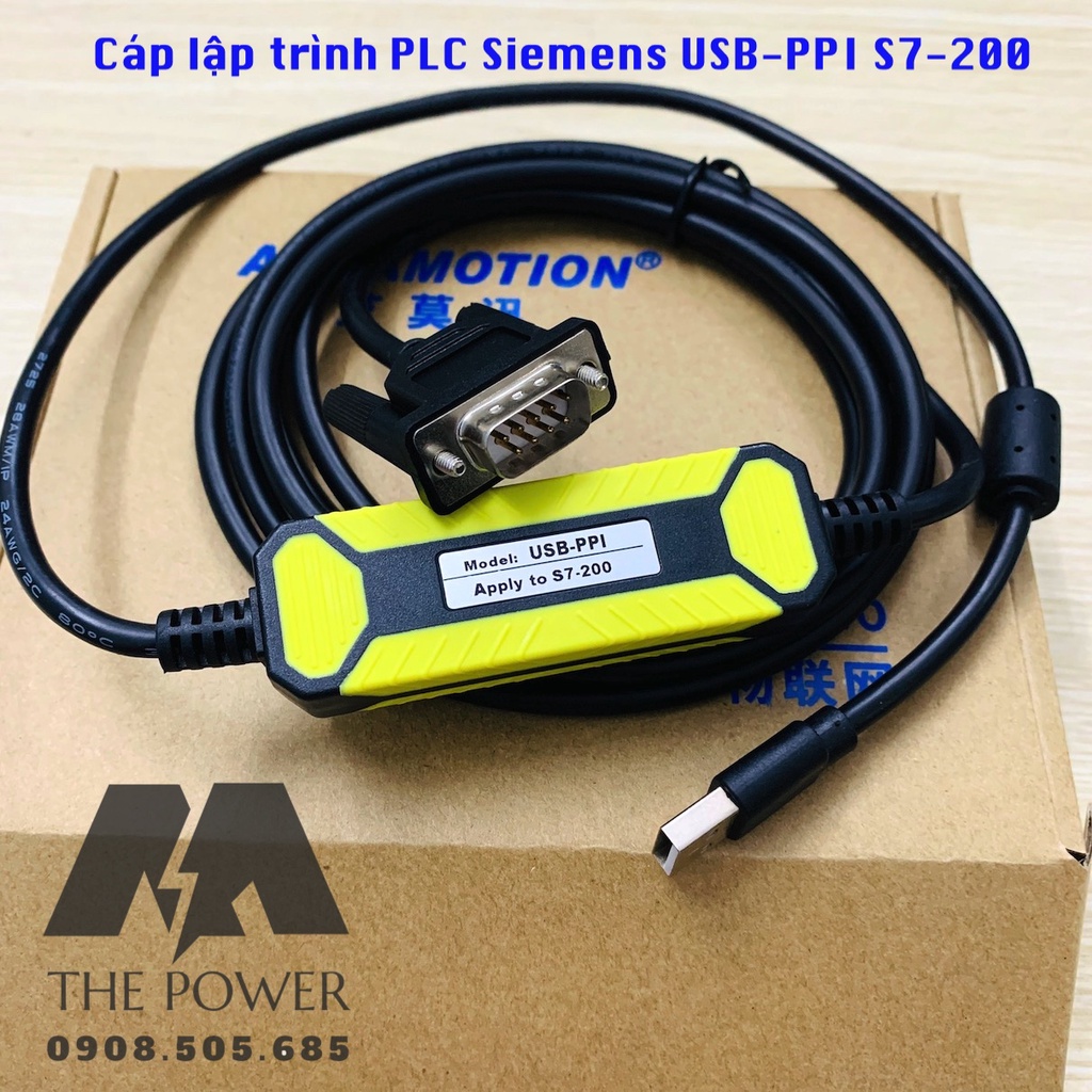 Cáp lập trình PLC Siemens USB-PPI S7-200