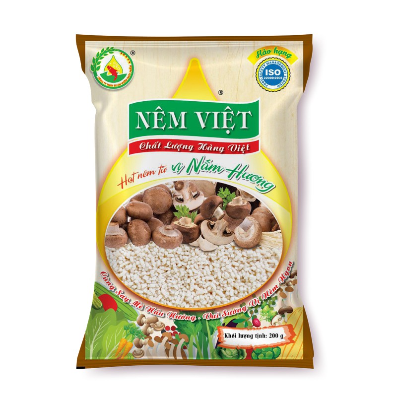 Hạt nêm từ nấm hương gói 200gr hảo hạng