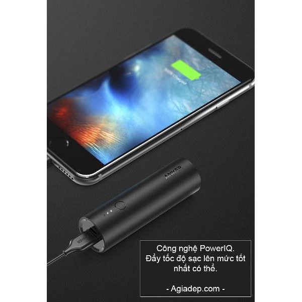 Pin dự phòng, Sạc dự phòng Anker hình thỏi son 5000mAh Siêu xịn - Phong cách lịch lãm