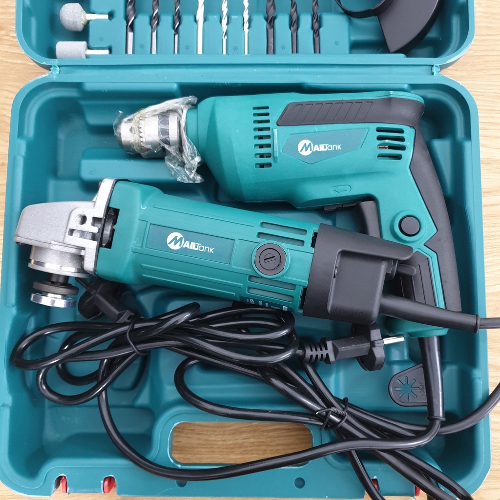Bộ combo máy khoan máy mài có đồ nghề MailTank SH01-119