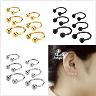 Khuyên chữ U (khuyên tai unisex) 30k một đôi