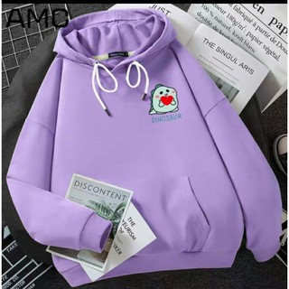 Áo hoodie khủng long trái tim chất nỉ bông dày siêu ấm