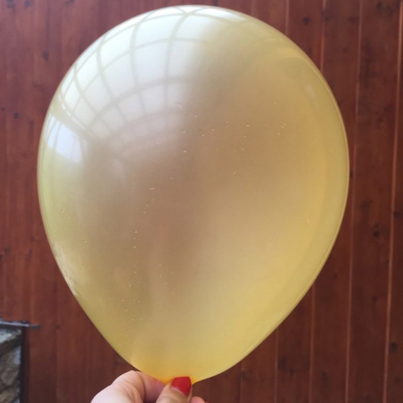 Bộ 100 bong bóng latex màu vàng 10 inch