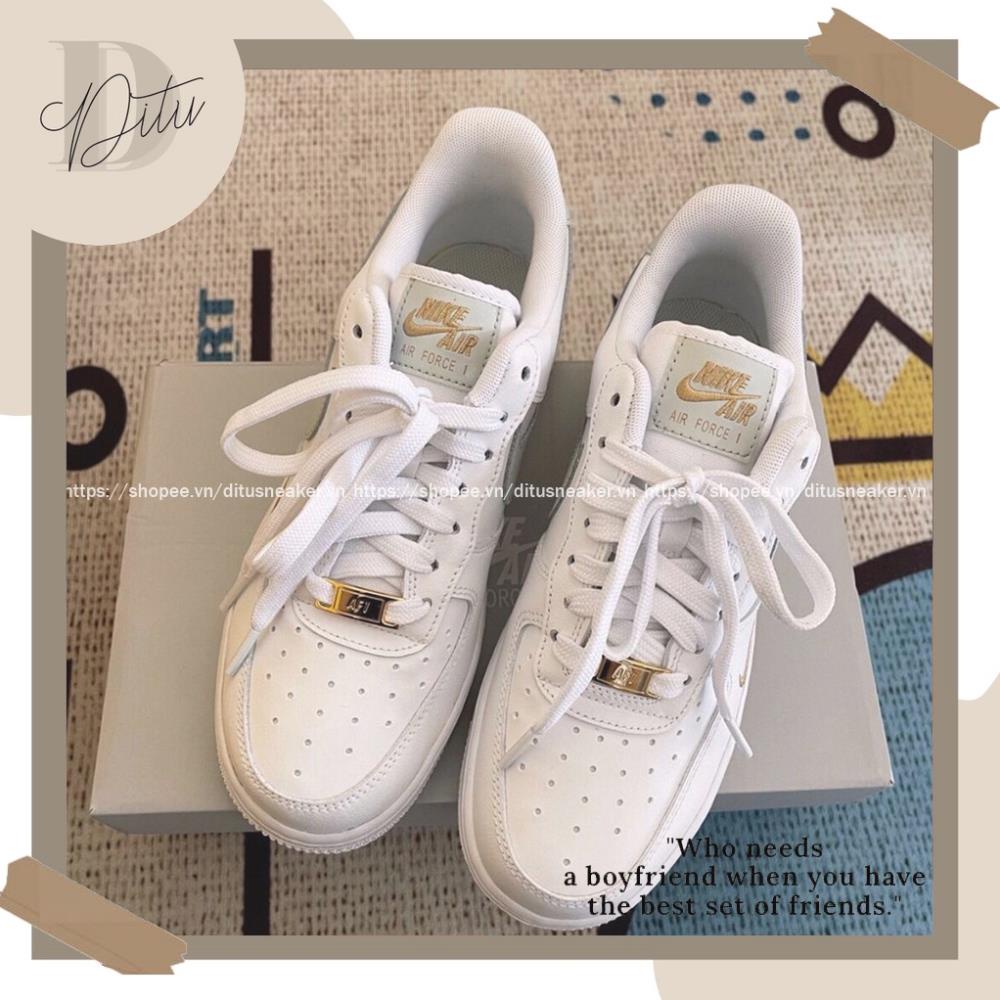 📖 Giày_Nike AF1 Thể Thao Nam Nữ, Giày Air Force 1 Thời Trang Xám Thêu Vàng Hàng Đẹp Full Box